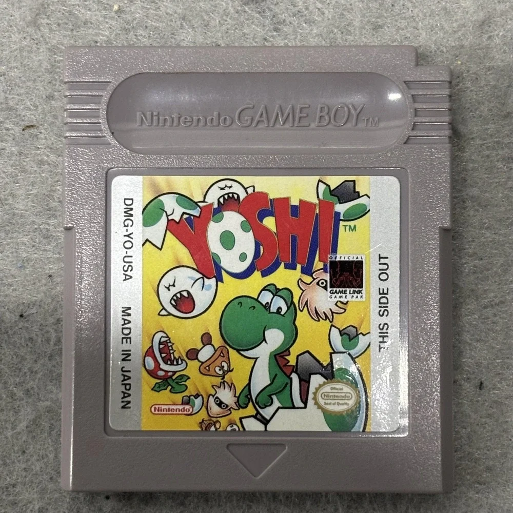 Vintage Yoshi Nintendo Game Boy Video‎ Game Cartridge DMG-YO-USA Made In Japan